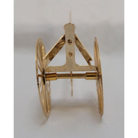 Vintage 1984 Hallmark SANTA SULKY DRIVER Brass Ornament QX436-1 - Picture 4 of 16